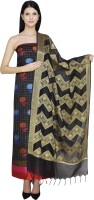 Mansha Fashions Art Silk Printed, Checkered Salwar Suit Material
