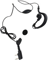 Inext 2-pin K Type Earphone with Mic for Walkie Talkie (20 Piece) Wired Headset(Black, In the Ear)