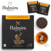 Halmira Tea CTC with Orthodox Tea, 20 Tea Bag Tea Blend Box(20 Bags)