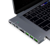 powerup stay charged USB Type-C Hub Adapter USB Adapter(Grey)