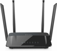 D-Link DIR-842 AC1200 Wi-Fi Router 1200 Mbps Wireless Router(Black, Dual Band)