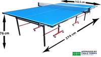 Gymnco Stationary Indoor Table Tennis Table (Blue, Mullti Color) Stationary Indoor Table Tennis Table(Blue, Mullti Color)