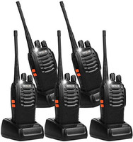 visionrabbit wireless bf888s walkie talkie UHF400-470 Walkie Talkie(Black)