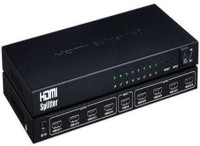 PAC 1 in 8 out 8 port hdmi splitter 2k*4k Media Streaming Device(Black)