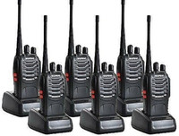 spydo bf888s Two way radio walkie talkie uhf400-470mhz Walkie Talkie(Black)