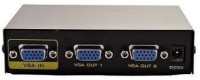PAC  TV-out Cable 2 port vga splitter 1 input-2 output 1PC to 2moniter(Black, For TV)