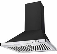 Kaff NERO BF 60 cm Wall Mounted Chimney(Black 1080 CMH)