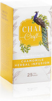 Chai Craft Premium Soothing Herbal Infusion for Easing Stress and Anxiety Chamomile Herbal Infusion Bags Box(25 Bags)