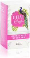 Chai Craft Herbal Slimming Herbal Green Tea with Garcinia Cambogia, 25 Bag Unflavoured Herbal Tea Bags Box(25 Bags)