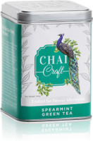 Chai Craft Cooling and Refreshing Spearmint Loose Leaf Green Tea Mint Green Tea Tin(100 g)