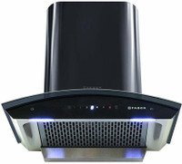 Faber Hood Orient TC BK 60, Black, 60 cm 1200 m3/h Filterless,  Auto Clean Wall Mounted Chimney(Black 1200 CMH)