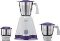 Preethi Crown MG 205 500Watt Mixer Grinder White Purple 500 Mixer Grinder (3 Jars, White, Purple)