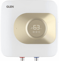 GLEN 25 L Storage Water Geyser (7055 Square Water Heater 25L Digi, White, Golden)