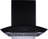 Elica TBC HAC TOUCH BF 60 NERO Auto Clean Wall Mounted Chimney(Carbon Black 1100 CMH)