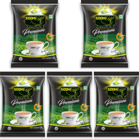 Hues of Green Pack of 5 100g tea Tea Pouch(100 g)