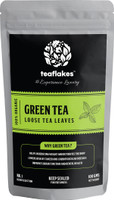 Teaflakes Green tea 100g Unflavoured Green Tea Vacuum Pack(100 g)