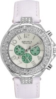 Exotica Fashions EFN-07-WHITE-LIGHT GREEN-NS New Series Analog Watch For Women