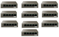 TENDA TEG1105P-4-63W Network Switch_Pack 10 Network Switch(Grey)
