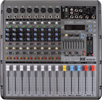 MX Live Powered Audio Mixer 8 Channel Professional Mixer with USB Powered Sound Mixer