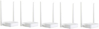 TENDA N301 Wireless N Router _Pack_ 5 300 Mbps Wireless Router(White, Single Band)