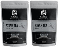 Teaflakes Assam tea pack of 2 Unflavoured Tea Vacuum Pack(200 g)