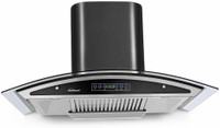 SUNFLAME INNOVA 90 AUTO CLEAN DX-T Auto Clean Wall Mounted Chimney(Black 1100 CMH)