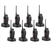 visionrabbit BAOFENG 4way radio walkie talkie uhf400-470mhz 16 channel BAOFENG 4way radio walkie talkie uhf 400-470mhz 16 channels Walkie Talkie(Black)