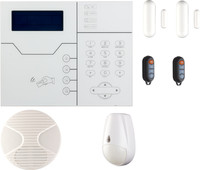 DFS Burglar Alarm System with 24*7 free professional monitoring, inbuilt M2M SIM Card Economic II Wireless Sensor Security System