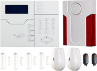 DFS Burglar Alarm System with 24*7 free professional monitoring, inbuilt M2M SIM Card Premium II Wireless Sensor Security System