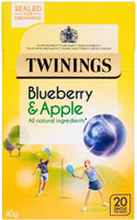 Twinings Blueberry and Apple Tea, (Imported) Blueberry, Apple Tea Bags Box(40 g)
