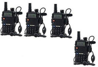 spydo BAOFENG uv5r walkie talkie uhf400-470mhz(pack of4)) BAOFENG uv5r walkie talkie uhf 400-470mhz(pack of4) Walkie Talkie(Black)