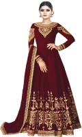 VILISA CREATION Anarkali Gown(Maroon)