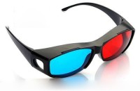 Jambar JD-06-1 Red-Blue 3D Glasses with Glasses Case & Cleaning Cloth Video Glasses(Black)