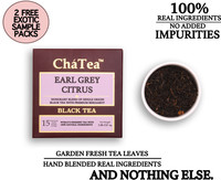 ChaTea Earl Grey Citrus Black Tea Bergamot Orange Black Tea Box(17 Bags)