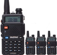 visionrabbit baofeng uv5r walkie talkie uhf400-470mhz FM radio Led Torch baofeng uv5r walkie talkie uhf400-470mhz 18000mah battery FM radio Led Torch Walkie Talkie(Black)