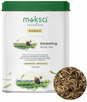 MOKSA Tea & Botanicals Luxury 100% Pure Darjeeling White Tea Full of Antioxidants | Loose Tea Leafs | Premium Quality White Tea Tin(35 g)