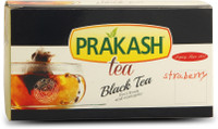 prakash tea black tea strawberry flavor Strawberry Black Tea Bags Box(25 Bags)