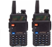 spydo baofeng uv5r walkie talkie uhf400-520mhz baofeng uv5r walkie talkie uhf400-520mhz pack of2 Walkie Talkie(Black)