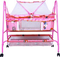 1st Step Cradle With Swing And Mosquito Net Bassinet(Pink)