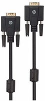 HP 4VW09PA 1 m VGA Cable(Compatible with Projector, Monitors, Desktop, Computers, Televisions, Laptop, Black, One Cable)
