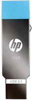 HP OTG 3.1 Metal USB Dual Drive X302M 32 Pen Drive(Silver)