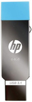 HP OTG 3.1 Metal USB Dual Drive X302M 64 Pen Drive(Silver)