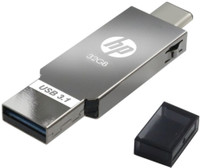 HP Type 'C' OTG 3.1 Metal USB Dual Drive X304m 32 GB OTG Drive(Black, Silver, Type A to Type C)