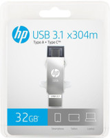 HP X304_M 32 GB OTG Drive(Multicolor, Type A to Type C)