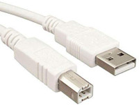 SEA SHELL Printer cable 3M 3 m Reversible USB 2.0(Compatible with Computer, Printer, Laptop, White)