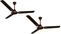 CROMPTON Super Briz Deco 1200 mm 3 Blade Ceiling Fan Pack 2 1200 mm 3 Blade Ceiling Fan(Brown, Pack of 2)