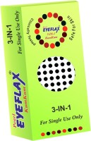 PEARL EYEFLAX Kumkum Bindi Black Round Box with 15 Flaps BR 7.5 (Black) Forehead Black Bindis(Stick On)