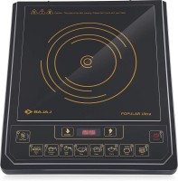 BAJAJ Popular Ultra Induction Cooker Induction Cooktop(Black, Push Button)