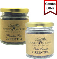sowers secrets Combo Set- Lavender Green Tea+ Rose Green Tea- 50 GMS Each- Value Pack-(300cups)-Loose Leaves- Weight Loss Fast- Detox- Skin Glow- for Diabetics Patient- P