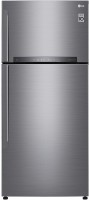 LG 516 L Frost Free Double Door 2 Star Refrigerator(Platinum Silver III, GN-H602HLHU)